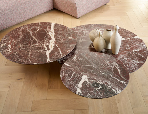grasshopper low tables piero lissoni coffee table rosso rubino marble