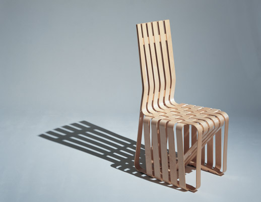 Knoll Frank Gehry Bentwood High Sticking Chair