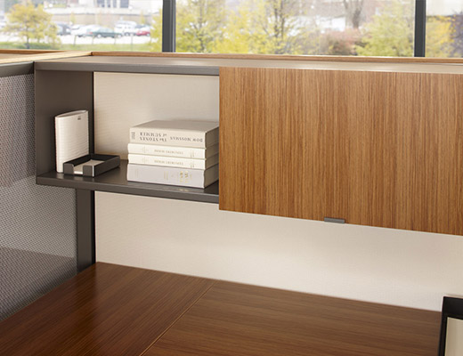 Dividends Skyline veneer overhead cabinet