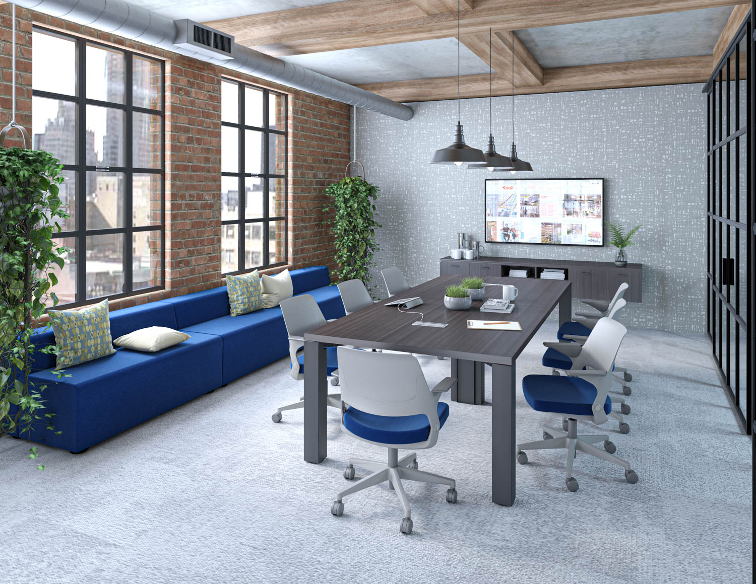 reff profiles table ollo with shell back k. lounge low back bench conference room