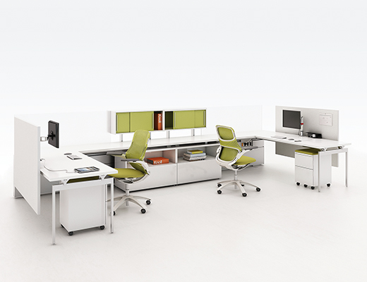 Knoll Antenna WorkSpaces with Fence