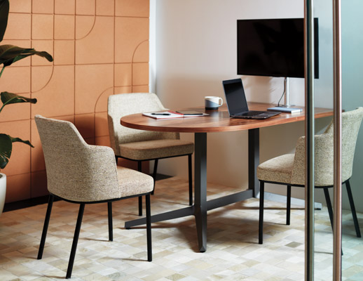 Dividends Skyline Y Base Table Remix Side Chairs