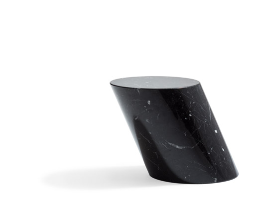Nero Marquina Marble side table