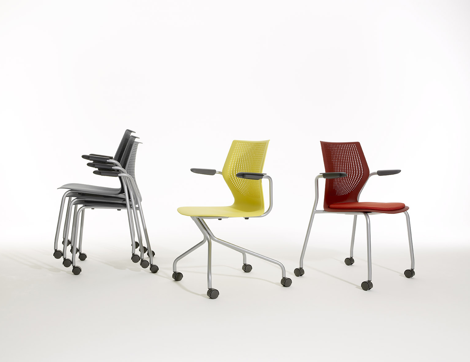 MultiGeneration Chairs Side Seating Hybrid Base Stacking Chair