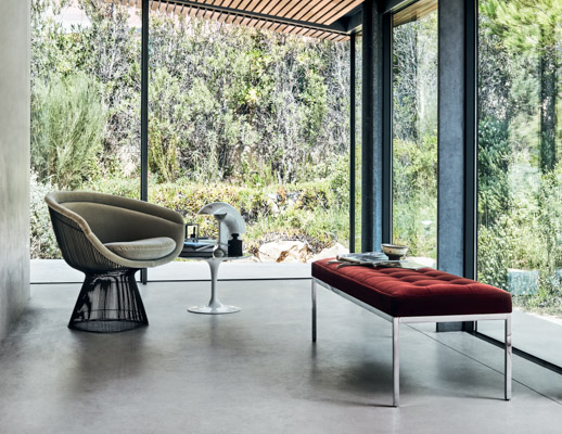 Platner Lounge Chair Saarinen Side Table Florence knoll bench