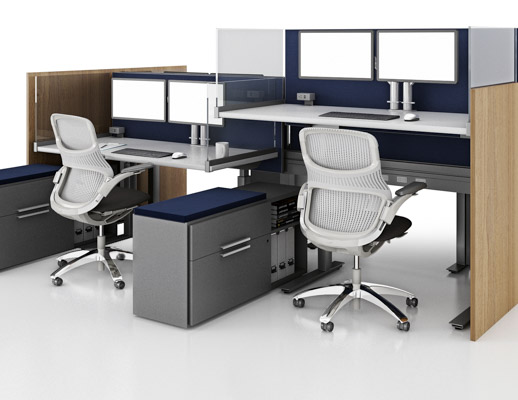 antenna workspaces power beam height-adjustable table