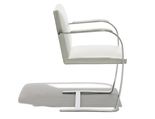 Available with armpads, as shown above, the Flat Bar Brno was designed in 1930 by Ludwig Mies van der Rohe