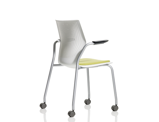 MultiGeneration by Knoll white Stacking Chair