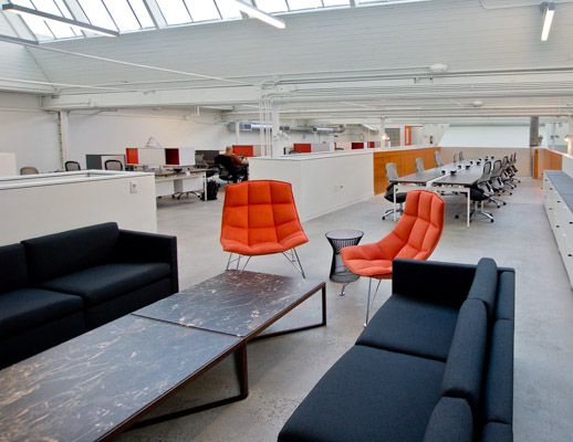 Galvanize Activity Space Krusin Coffee Table Jehs+Laub Lounge Chair