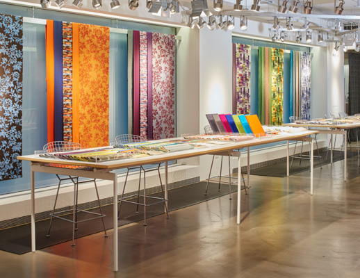 NeoCon 2015 Bertoia Barstool Antenna Design table KnollTextiles